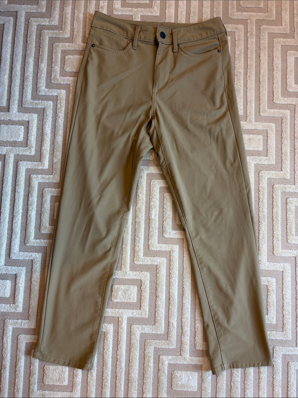 American Eagle Outfitters Olive-Tan Slim Chinos